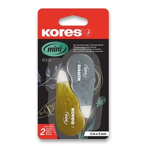 Kores Mini Roller Metallic Korrekturband 5 mm x 5 m, 2 Stück